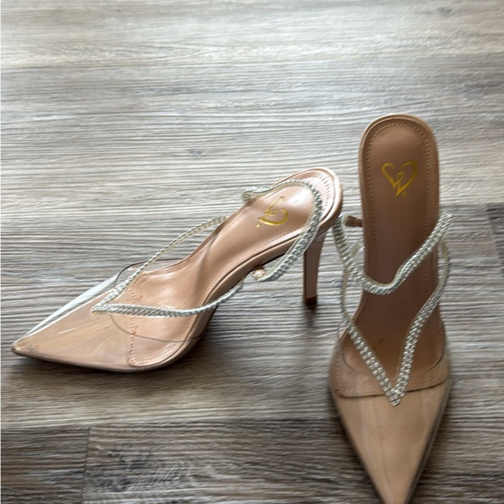 Elegant Beige Women's Heels